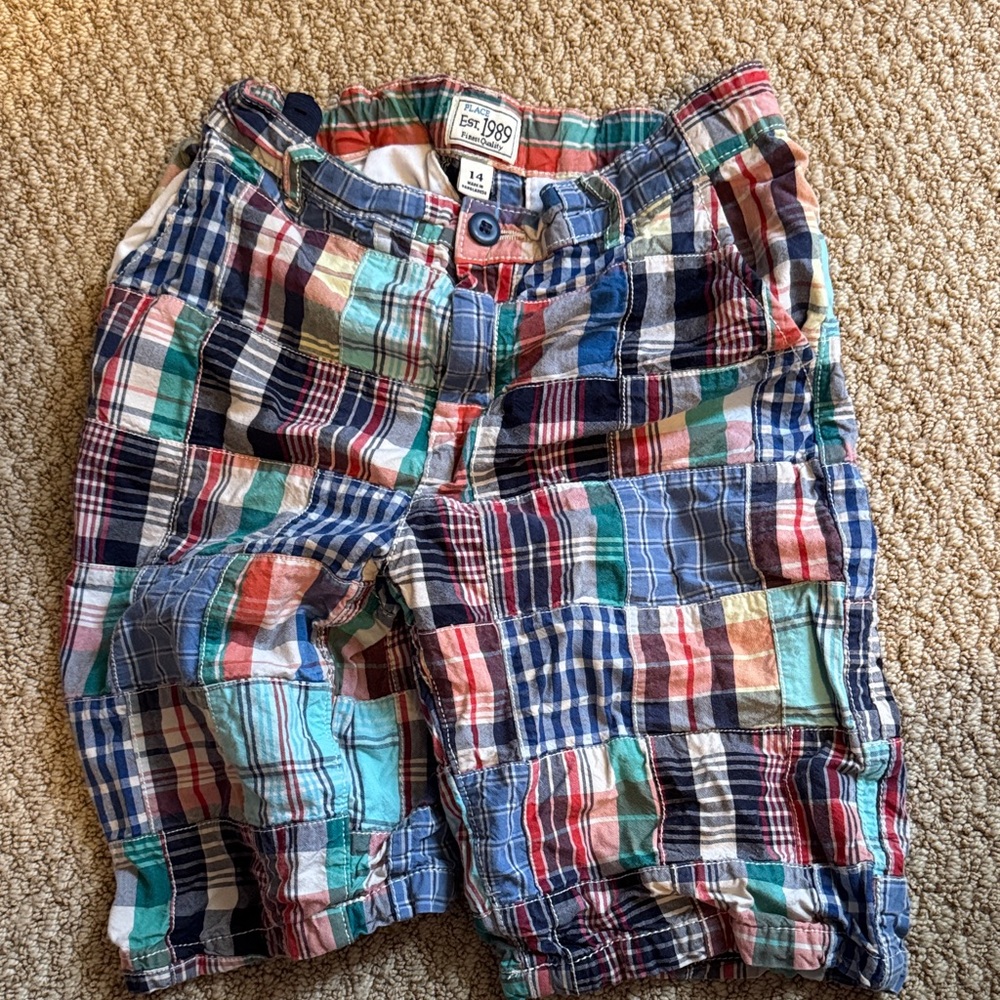 GAP Multicolor Patchwork Cargo Shorts